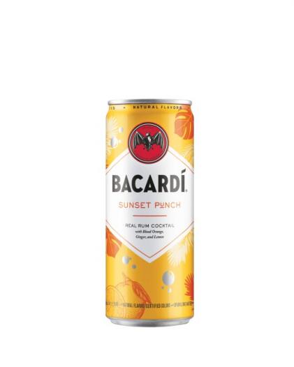 Bacardi Cans Sunset Punch ready to Drink Cocktail (4 pack 355ml cans) (4 pack 355ml cans)