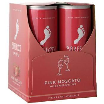 Barefoot - Pink Moscato Spritzer (200ml 4 pack) (200ml 4 pack)