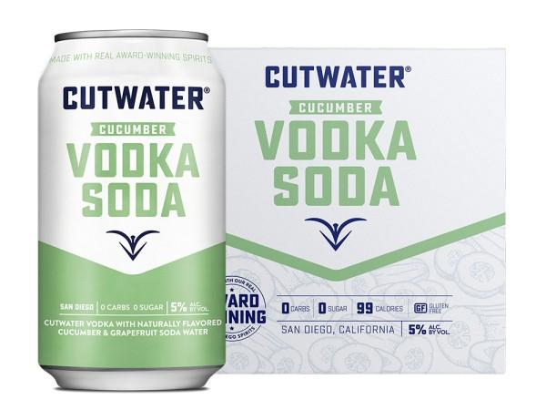 Cutwater - Cucumber Vodka Soda (4 pack 355ml cans) (4 pack 355ml cans)